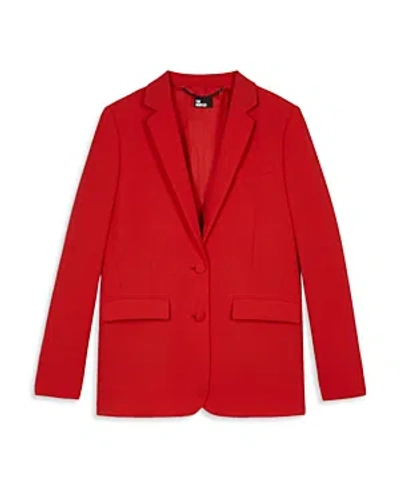 Shop The Kooples Two Button Blazer In Red