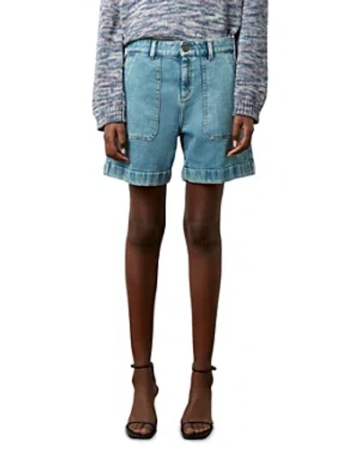 Shop Gerard Darel Cassis Trouser Shorts In Blue