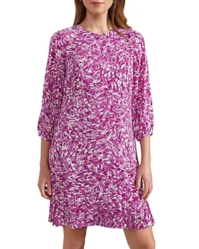 Shop Hobbs London Liana Printed Shift Dress In Purple Multi