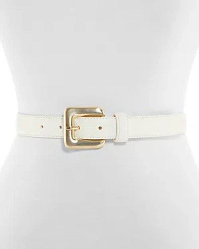 Shop Gavazzeni Women's Glossinia Leather Belt In Ivory