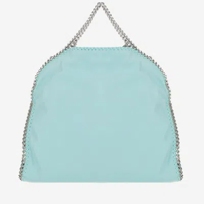 Shop Stella Mccartney Falabella Tote Bag In Light Blue