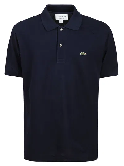 Shop Lacoste Polo Ss In Navy Blue