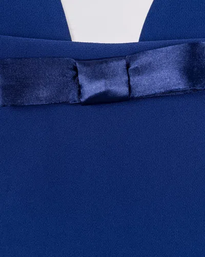 Shop Elisabetta Franchi Trousers Clear Blue