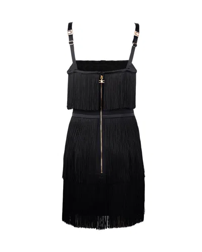 Shop Elisabetta Franchi Dresses Black In Nero