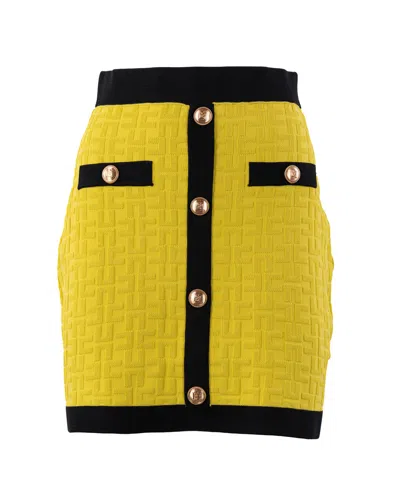 Shop Elisabetta Franchi Skirts Yellow In Giallo
