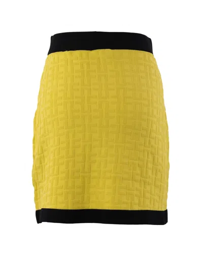 Shop Elisabetta Franchi Skirts Yellow In Giallo