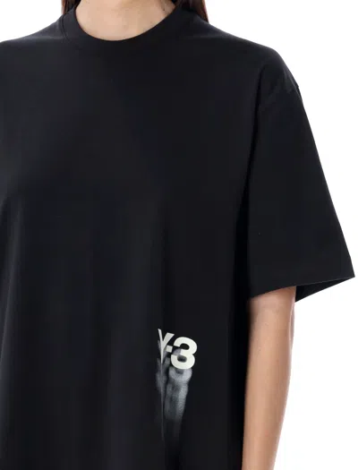 Shop Y-3 Graphic Short Sleeves Tee In Black