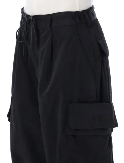 Shop Y-3 Cargo Trousers In Black