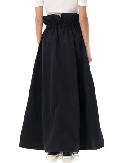 Shop Y-3 Paper-bag Long Skirt In Black