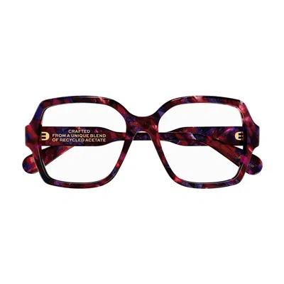 Shop Chloé Ch0155o Linea Gayia 008 Glasses In Rosso