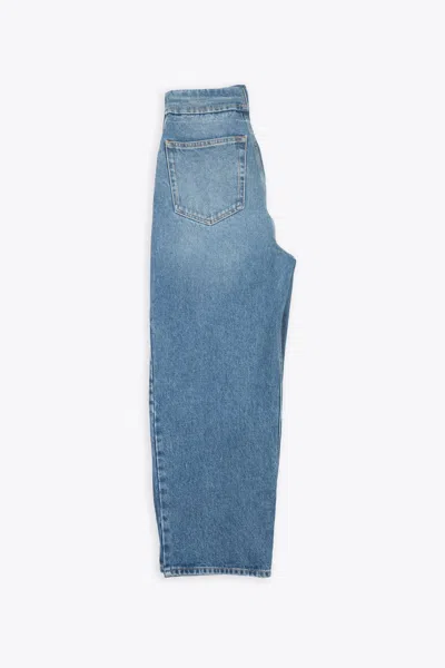 Shop Mm6 Maison Margiela Pantalone 5 Tasche Light Blue Jeans Rihanna In Denim