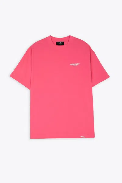 Shop Represent Owners Club T-shirt Bubblegum Pink T-shirt With Logo - Owners Club T-shirt In Rosa