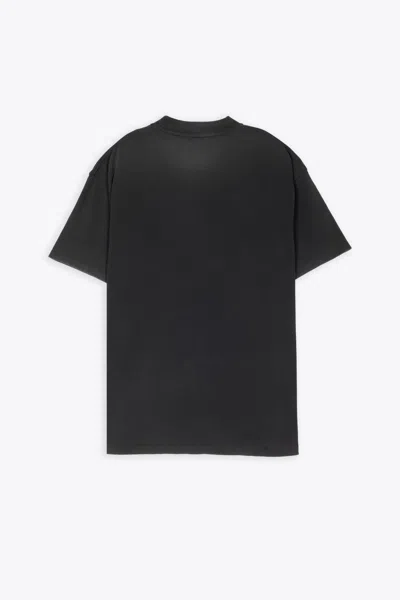 Shop Represent Horoughbred T-shirt Washed Black T-shirt With Graphic Print - Horoughbred T-shirt In Nero