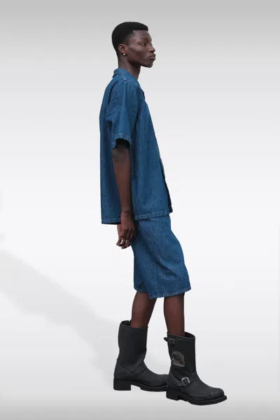Shop Sunflower #5090 Blue Rinse Denim Shorts - Wide Twist Shorts