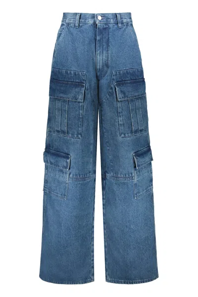 Shop Ambush Cargo Jeans In Denim