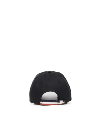 Shop Moncler Gabardine Baseball Hat In Black