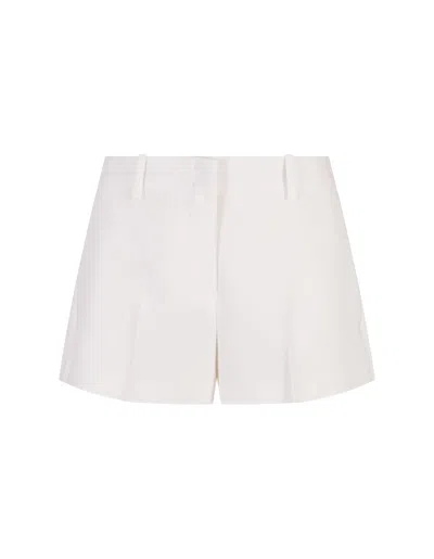 Shop Ermanno Scervino White Tailored Shorts