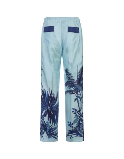 Shop F.r.s For Restless Sleepers Palms Blue Etere Trousers
