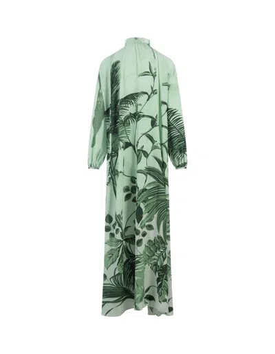 Shop F.r.s For Restless Sleepers Flowers Green Elone Long Dress