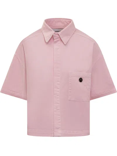 Shop Ambush Boxy Fit Shirt With Logo In Pink