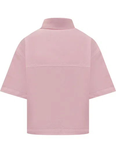 Shop Ambush Boxy Fit Shirt With Logo In Pink