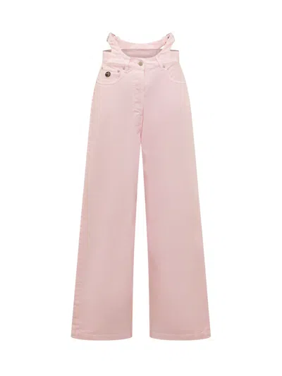 Shop Ambush Jeans With Belt In Pink