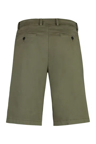 Shop Paul&amp;shark Cotton Bermuda Shorts In Green