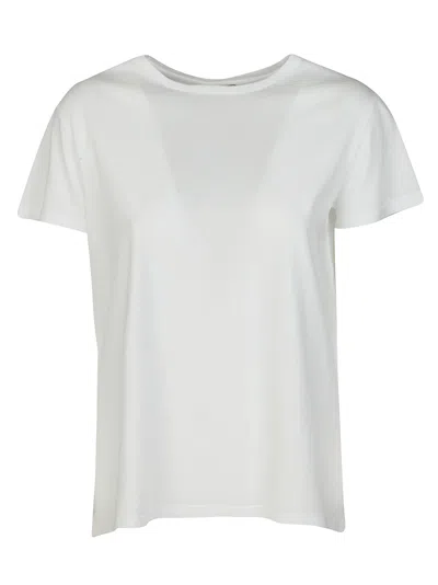 Shop Aspesi Round Neck T-shirt In Bianco