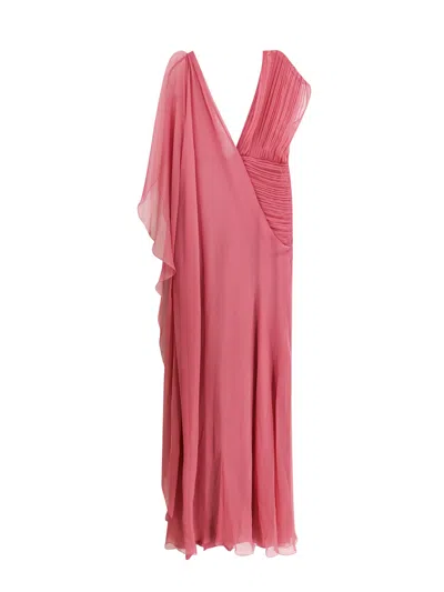 Shop Alberta Ferretti Dress In Pink