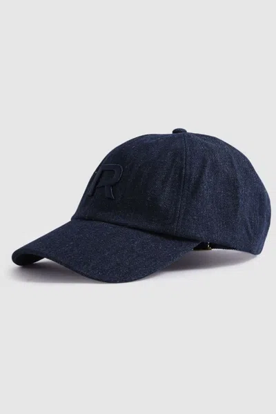 Shop Reiss Nancy - Blue Denim Baseball Cap,