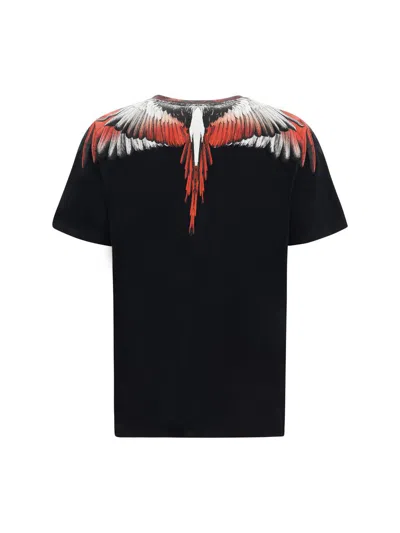 Shop Marcelo Burlon County Of Milan T-shirts In Black Red