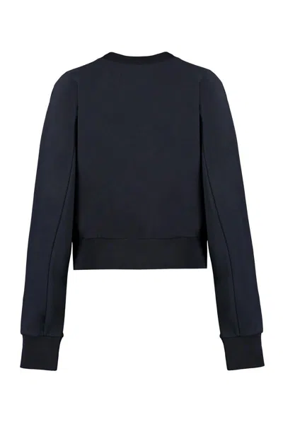 Shop Vivienne Westwood Cynthia Cotton Crew-neck Sweatshirt In Blue