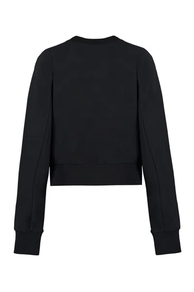 Shop Vivienne Westwood Cynthia Cotton Crew-neck Sweatshirt In Black