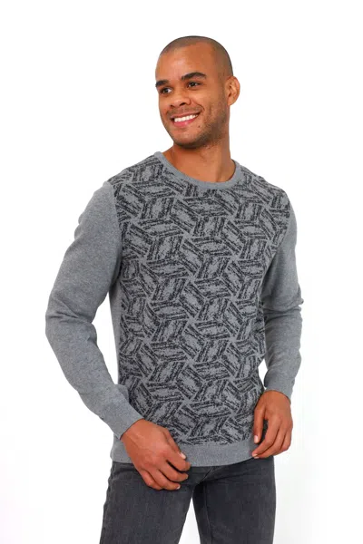 Shop Vellapais Cordoba Crew Neck Sweater In Grey