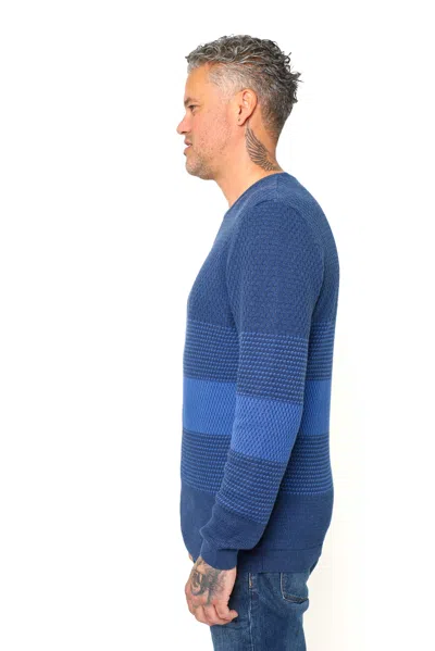 Shop Vellapais Montilla Crew Neck Sweater In Blue
