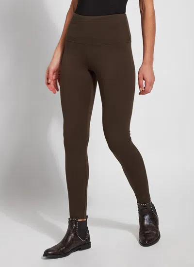 Lyssé Signature Ponte Center Seam Leggings In Green