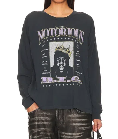 Shop Daydreamer Notorious B. I.g Ls Tee In Vintage Black