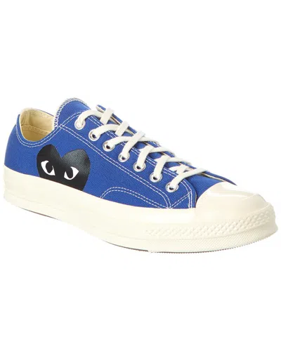 Shop Converse X Comme Des Garçons Play Canvas Sneaker In Blue