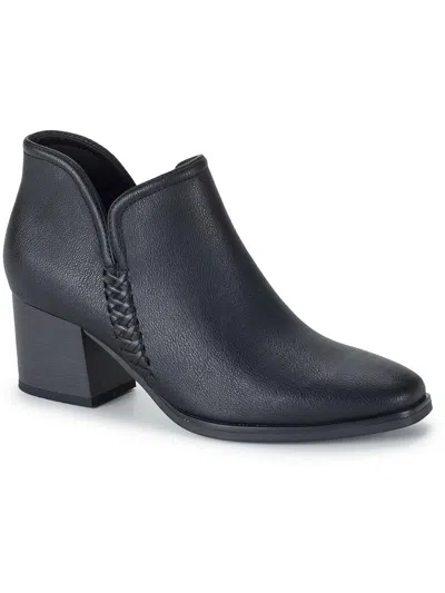 Shop Baretraps Tristen Womens Faux Leather Ankle Booties In Black
