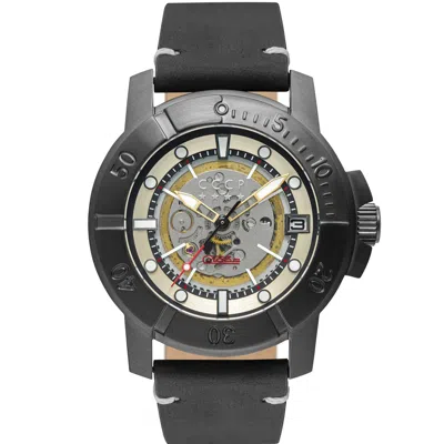 Shop Cccp Men's Gorshkov 43mm Automatic Watch In Black