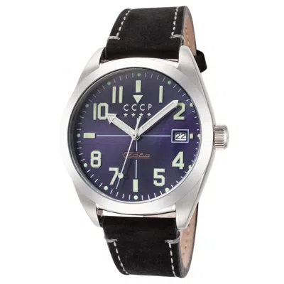 Shop Cccp Men's Gromov 40mm Automatic Watch In Black