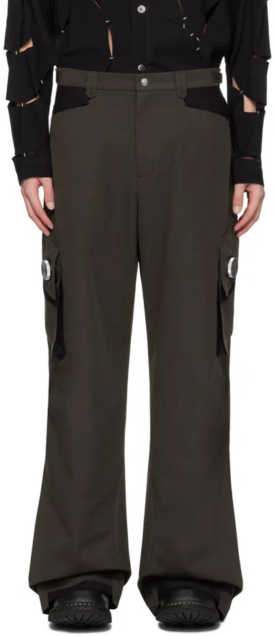 Shop Cmmawear Ssense Exclusive Brown Gaia Cargo Pants In Dark Brown
