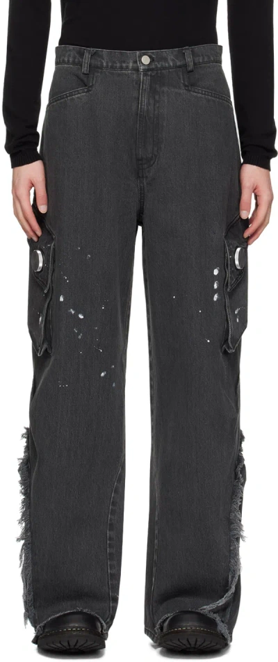 Shop Cmmawear Gray Gaia Jeans In Grey Demin