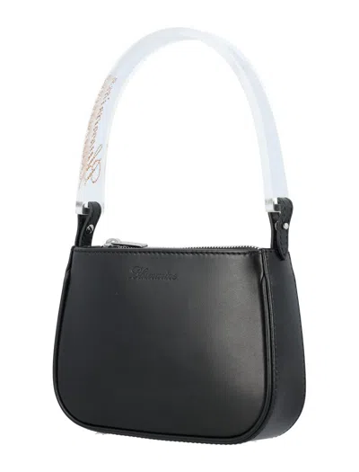 Shop Blumarine Mini Bag Pvc Handle In Black