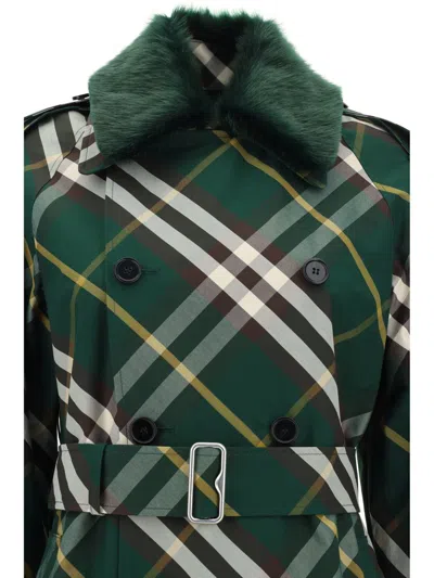 Shop Burberry Coats In Ivy Ip Check