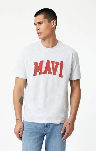 Shop Mavi Logo T-shirt In Melange