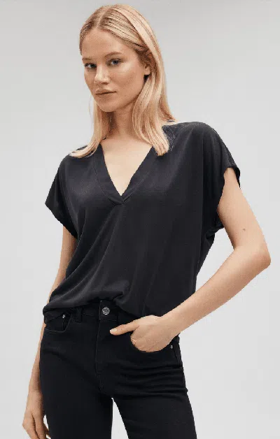 Mavi V-neck Shirt In Black In Black