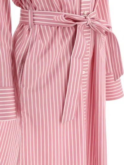 Shop Ines De La Fressange "amour" Shirt Dress In Pink