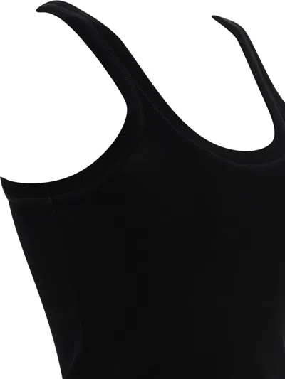 Shop Lemaire Ribbed Tank Top In Black