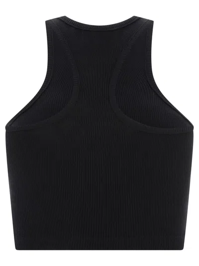 Shop Off-white "off Stamp" Ribbed Tank Top In Black